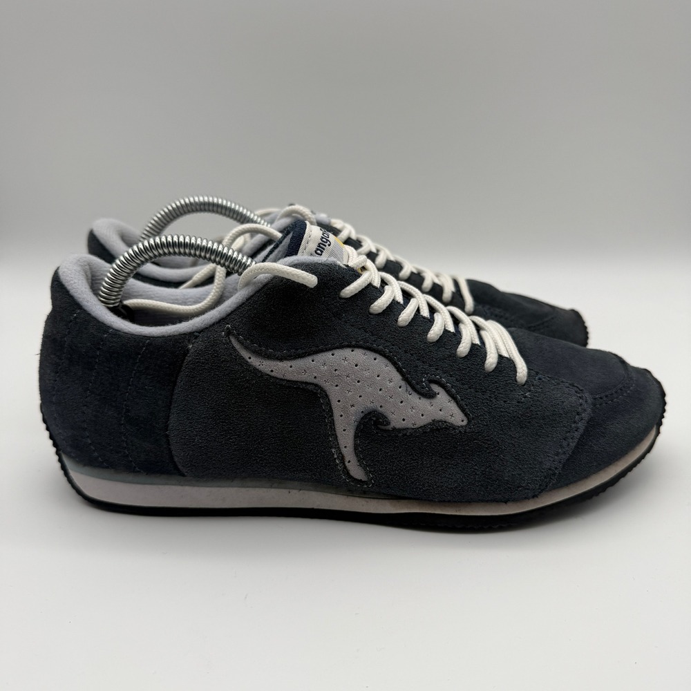 KangaROOS Sneakers Mens 7 Navy Blue Suede Low Top Retro READ!